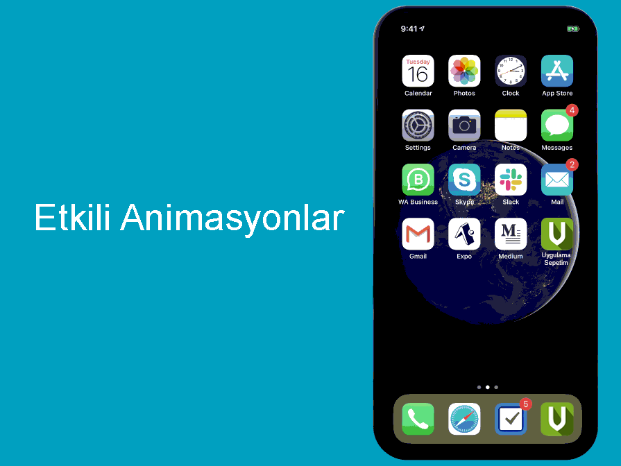 mobil uygulama animasyon